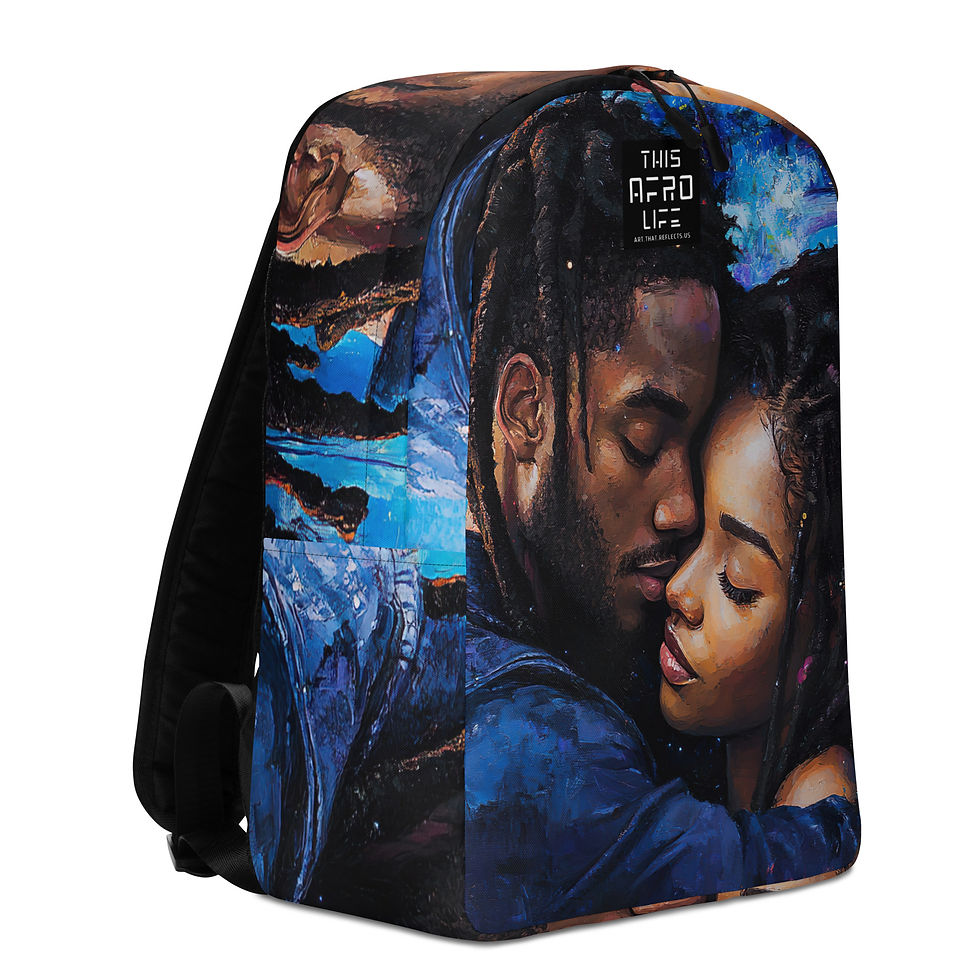 Thumbnail: 3 Surrealism Art Dreadlocks Couple Backpack