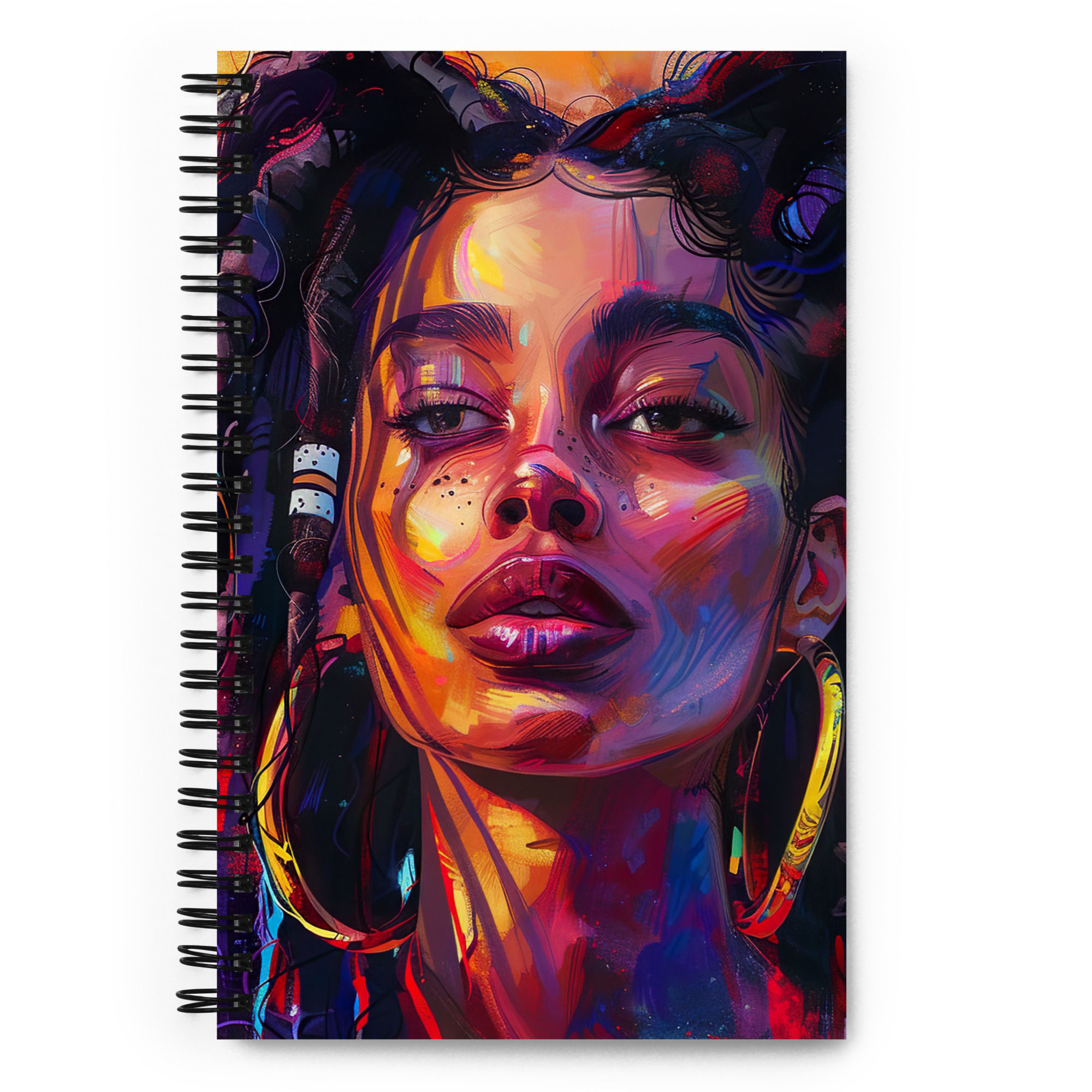 2 Romanticism Art Dreadlocks Woman Spiral Notebook