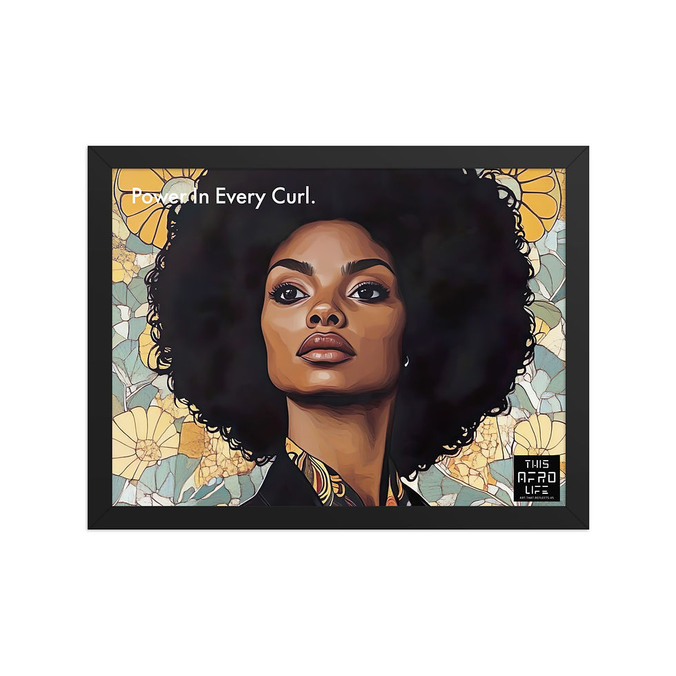 Thumbnail: 3 Empowerment Afro Woman Framed Poster