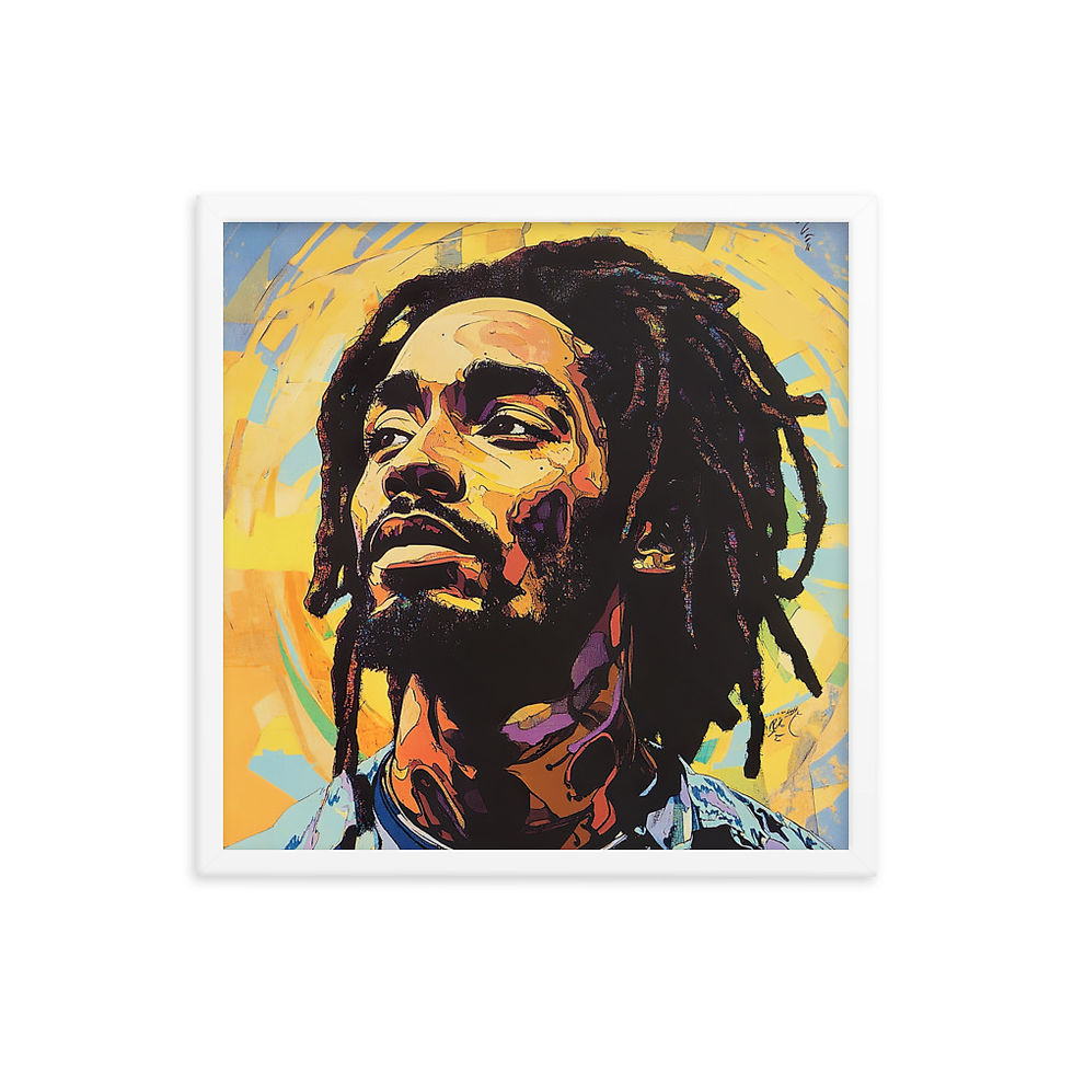 Thumbnail: Influence Collection 2 –  Dreadlocks Man Framed Art Print 4