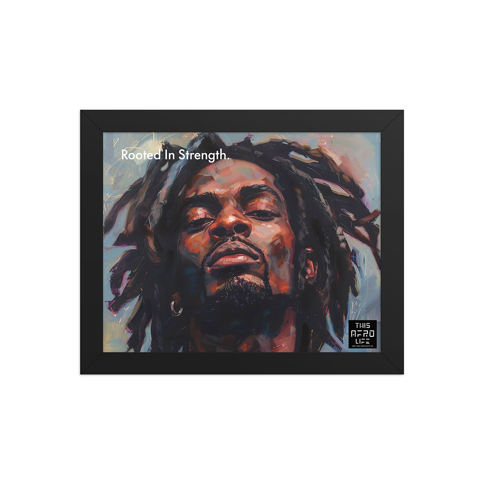 Thumbnail: 4 Empowerment Dreadlocks Man Framed Art Print