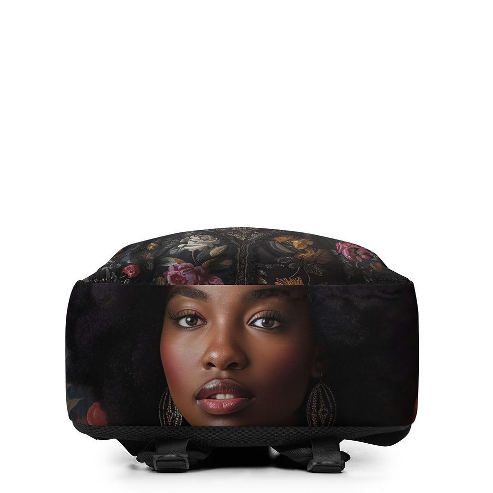 Thumbnail: 1 Rococo Art Afro Woman Backpack