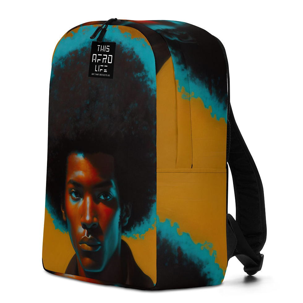 Thumbnail: 3 Post Expressionism Afro Man Backpack