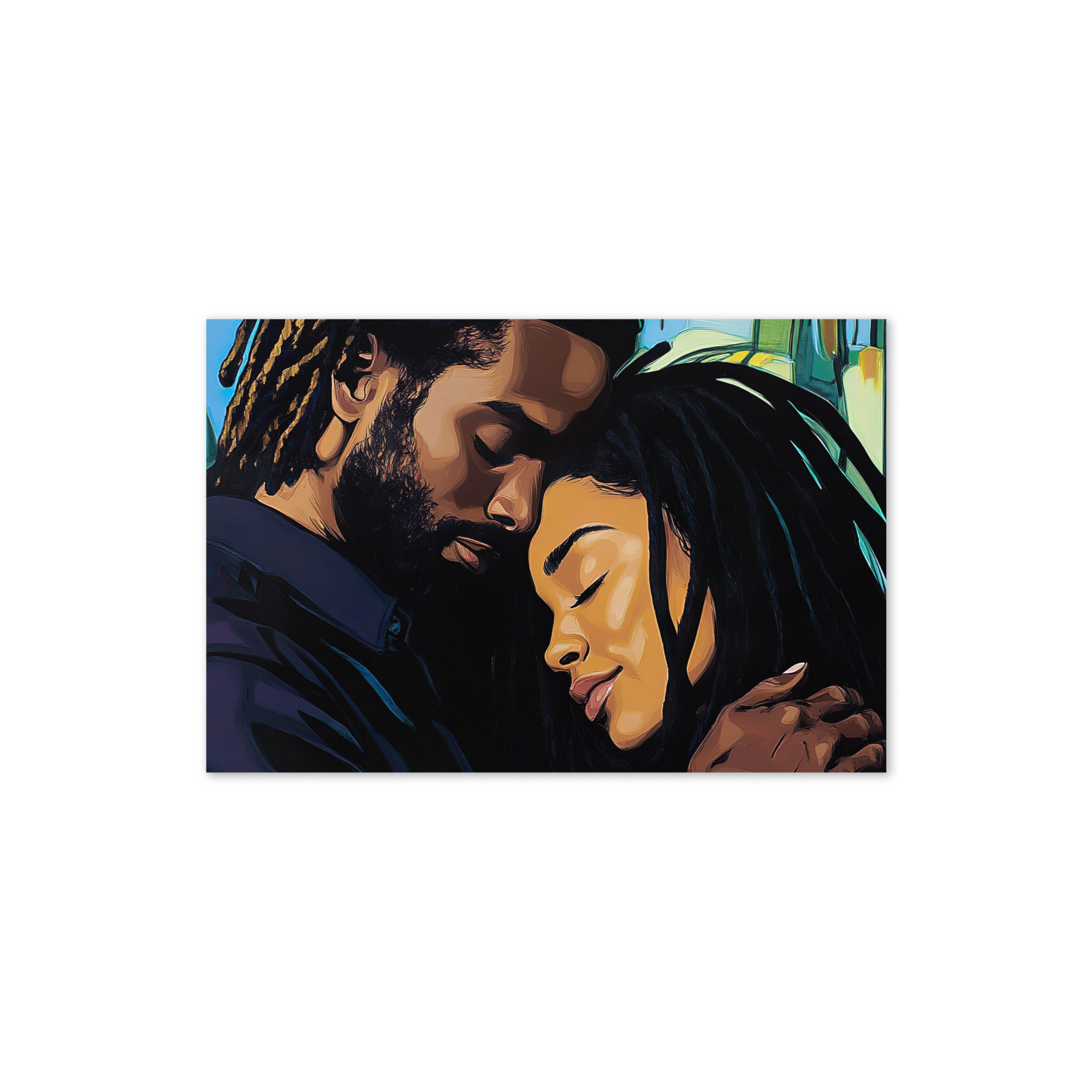 Influence Collection 2 - Dreadlocks Couple Greeting Card 2