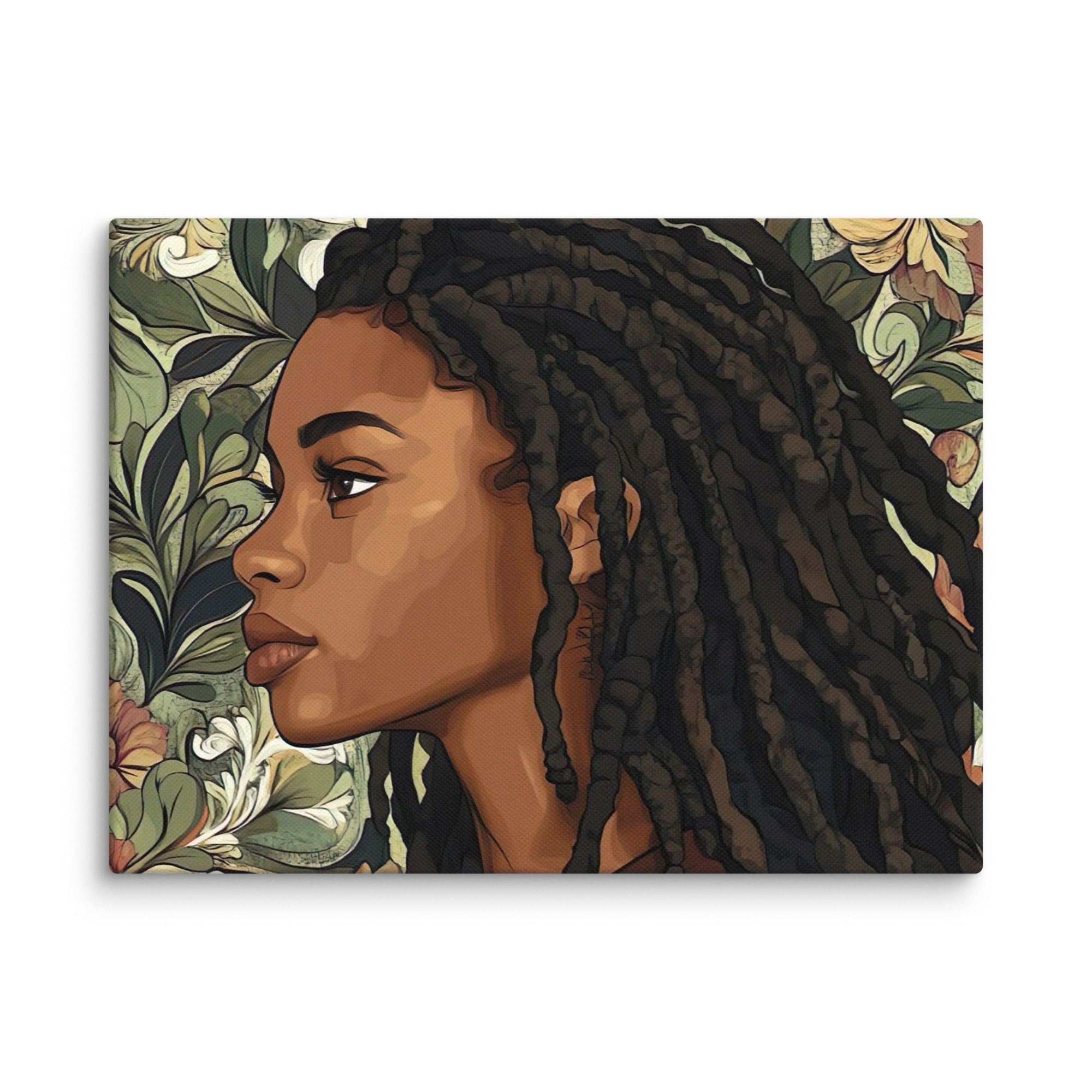 Influence Collection 5 – Dreadlocks Woman Canvas Art Print 3