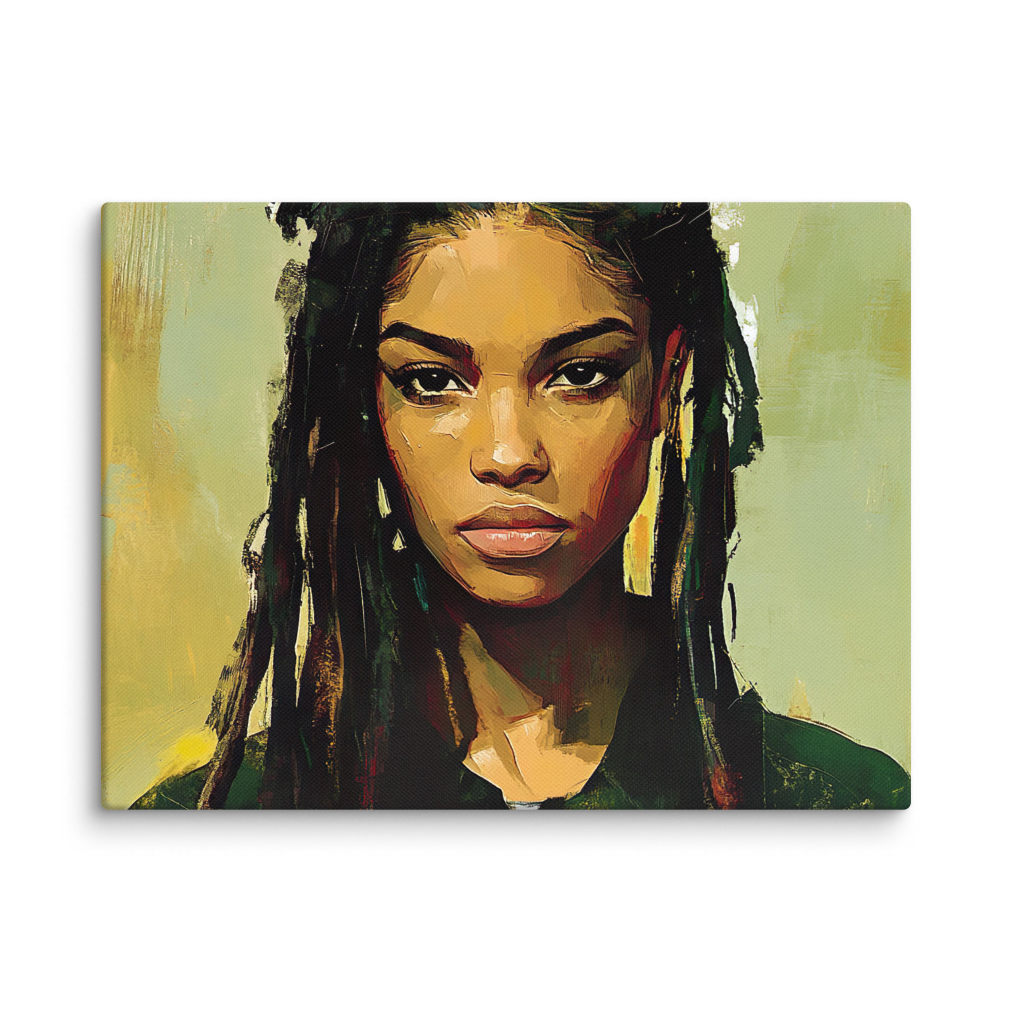 1 Symbolism Art Dreadlocks Woman Canvas Wall Art