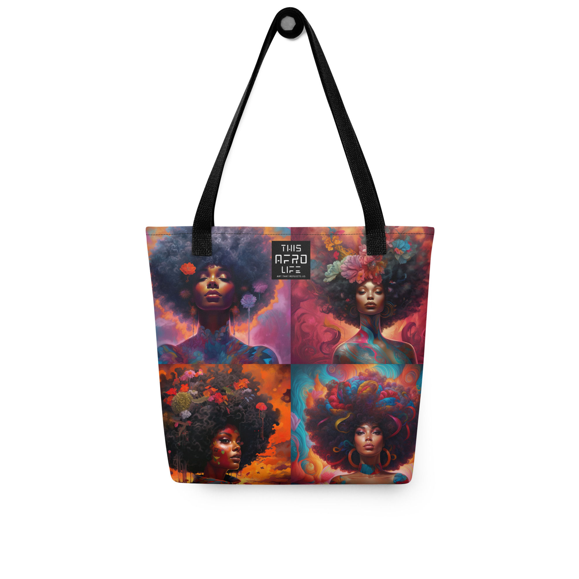All 4 Surrealism Art Afro Women Tote Bag