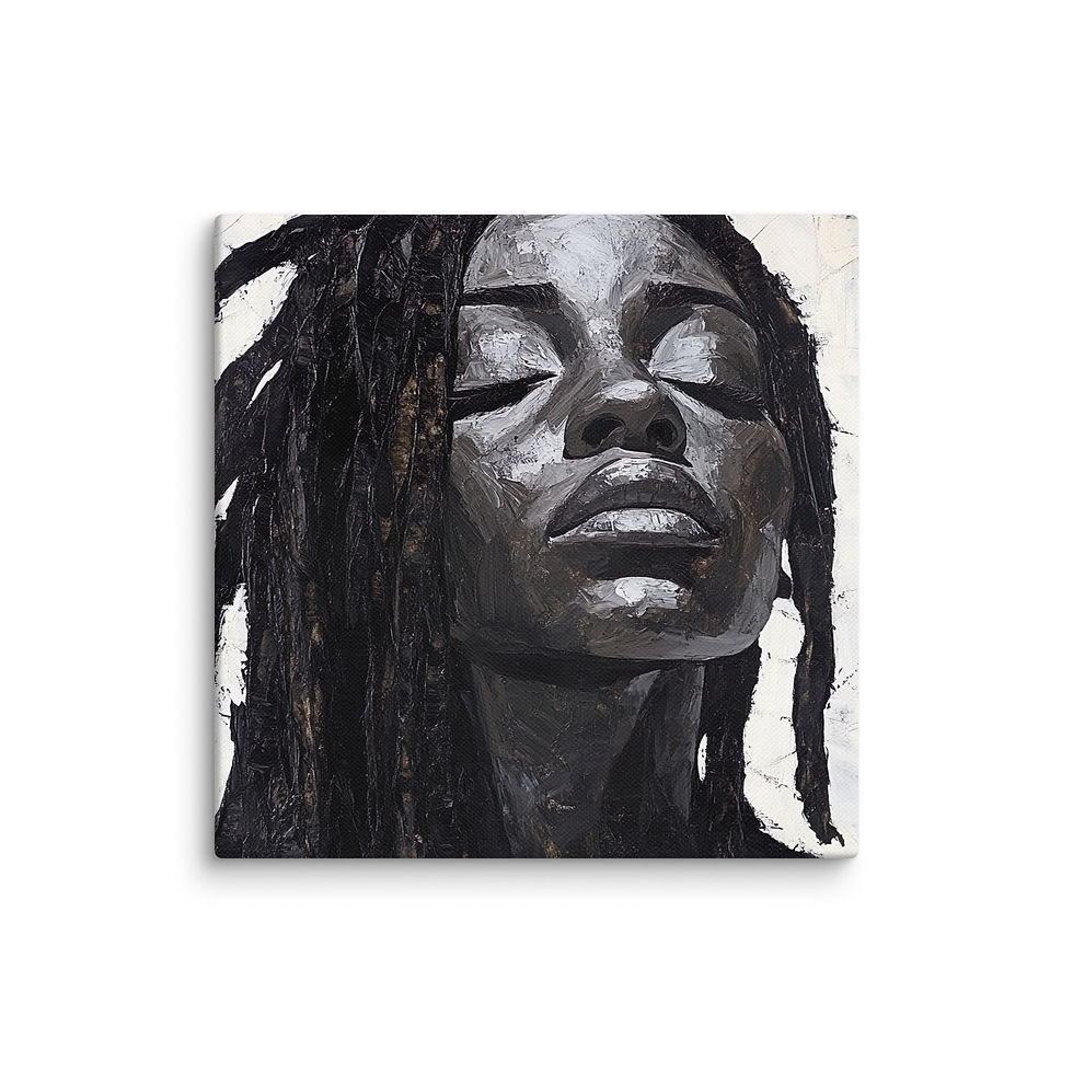 Thumbnail: 3 Modernism Art Dreadlocks Woman Canvas Wall Art
