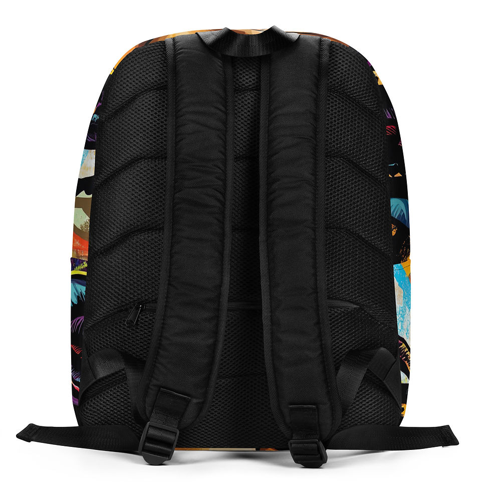 Thumbnail: 3 Graffiti Art Dreadlocks Woman Backpack