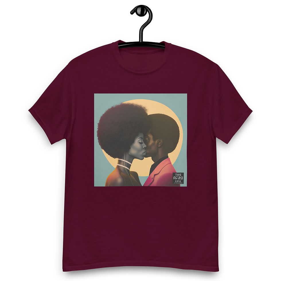 Thumbnail: 2 Bauhaus Afro Couple Unisex Classic T-Shirt