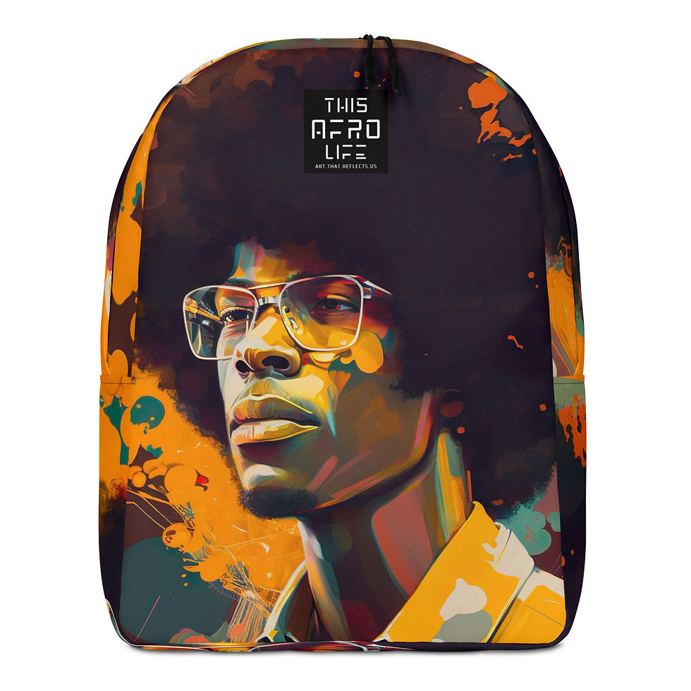 Thumbnail: 2 Abstract Afro Man Backpack