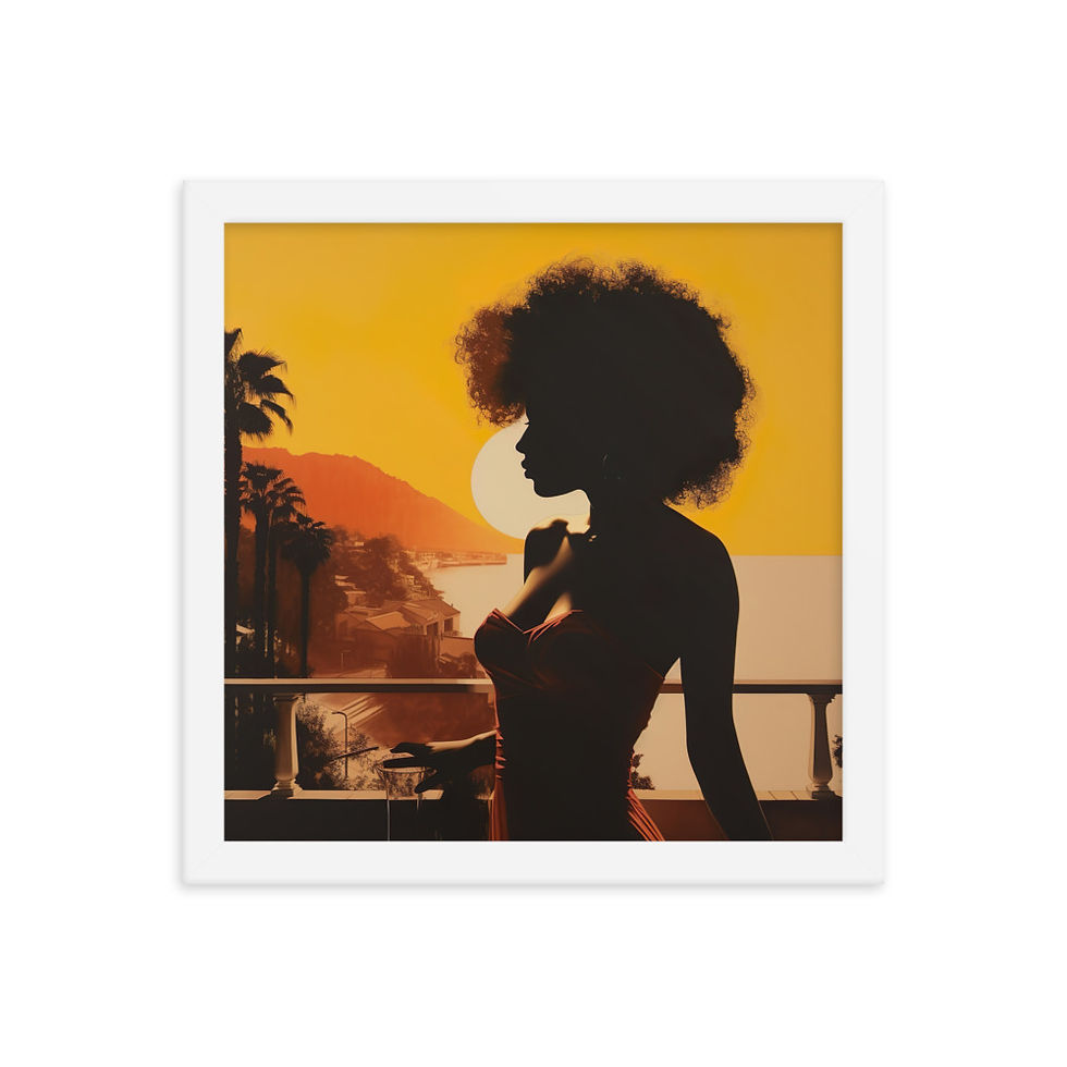 Thumbnail: Influence Collection 1 – Afro Woman Framed Art Print 1