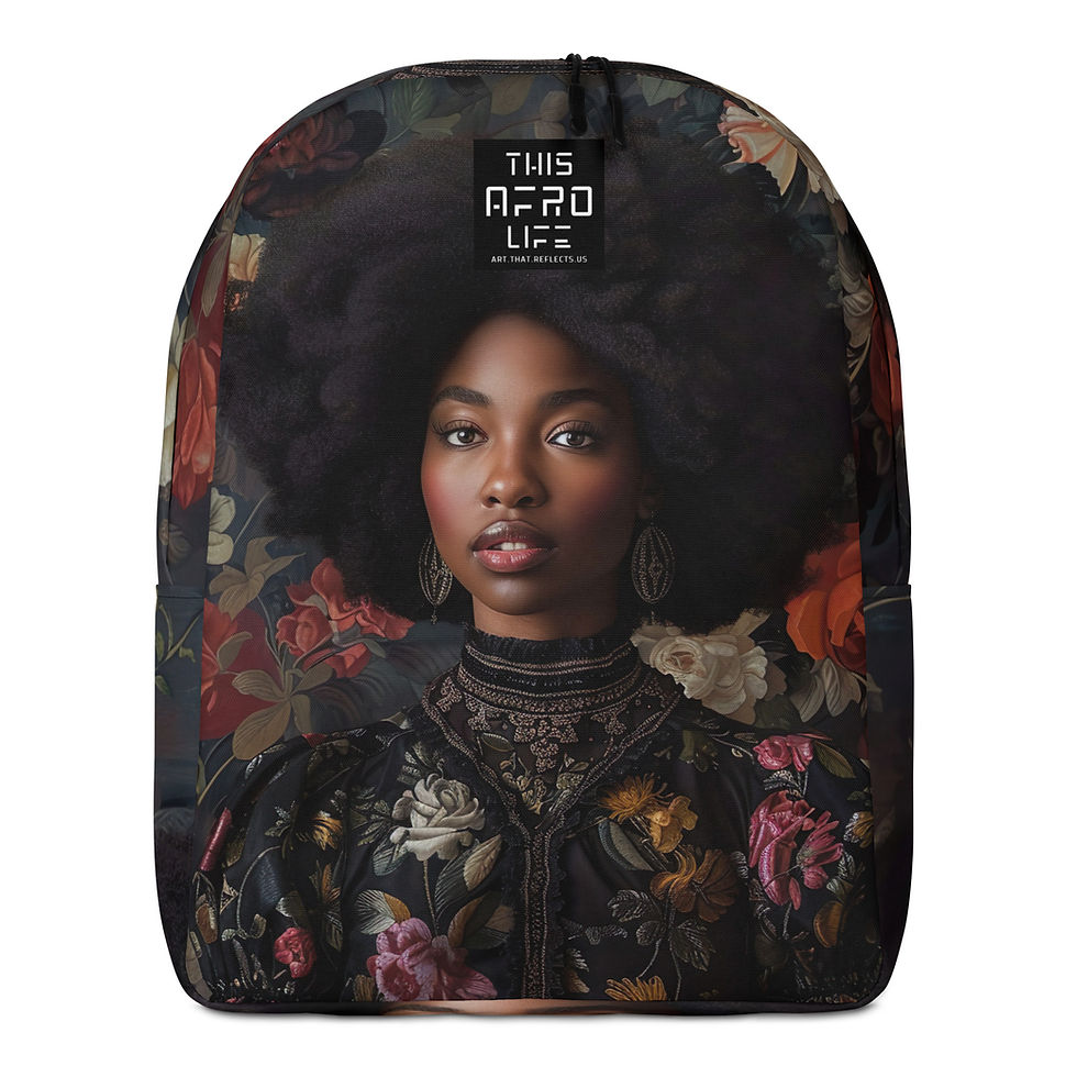 Thumbnail: 1 Rococo Art Afro Woman Backpack
