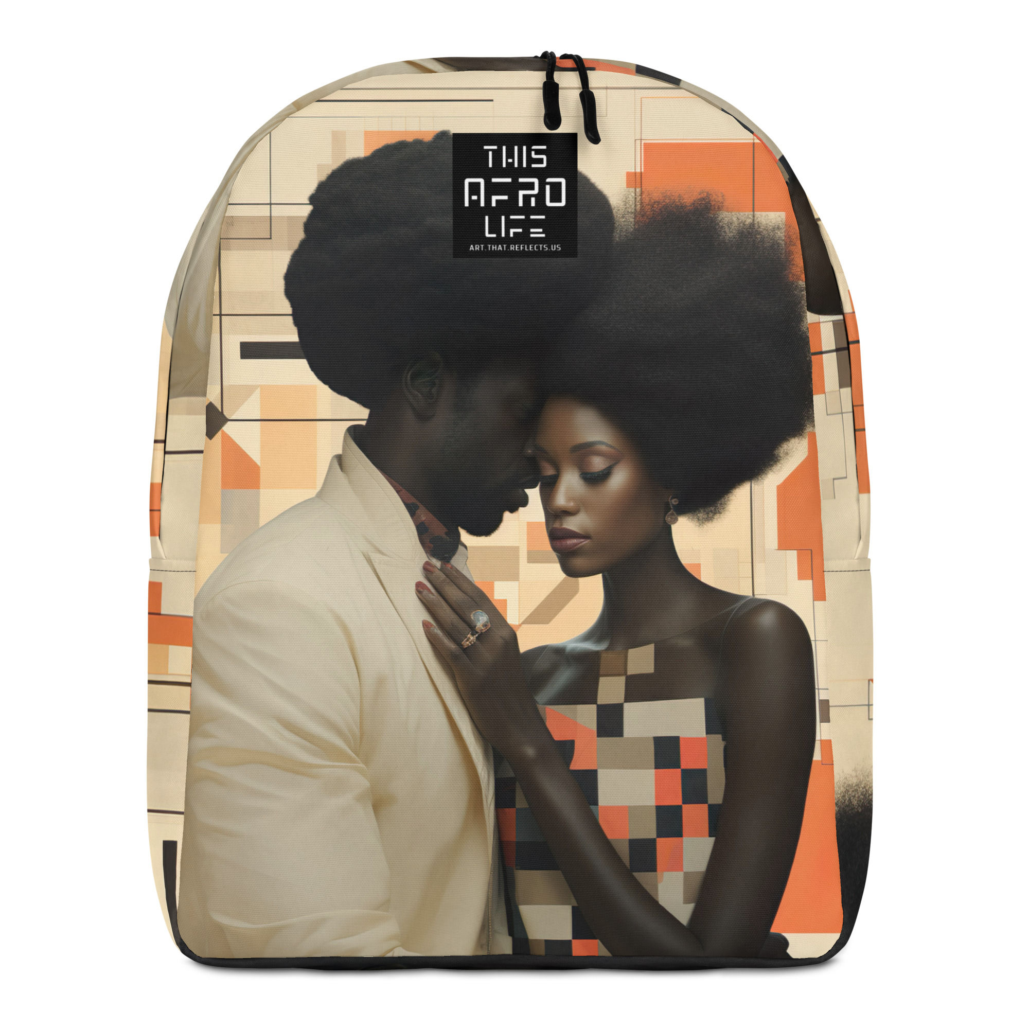 3 Bauhaus Geo Afro Couple Backpack