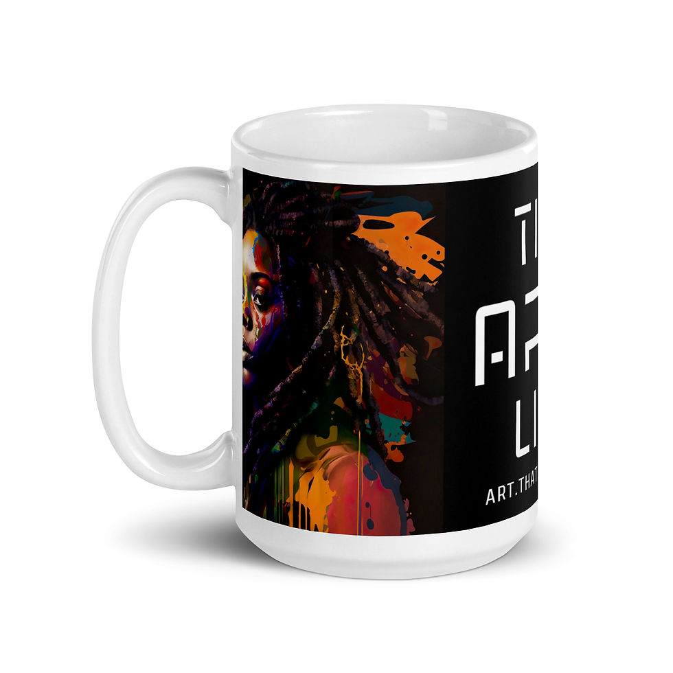 Thumbnail: 2 Abstract Dreadlocks Woman Mug