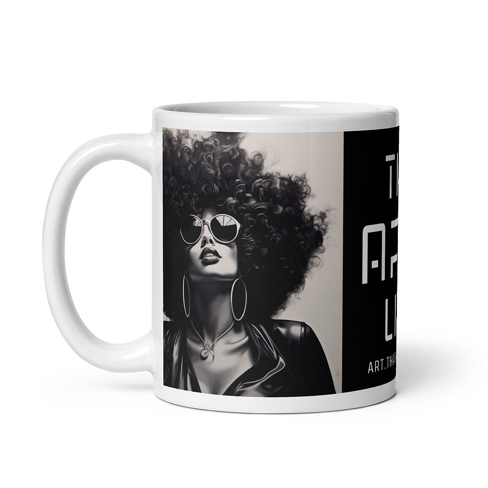 Thumbnail: 4 Modernism Art Afro Woman Mug