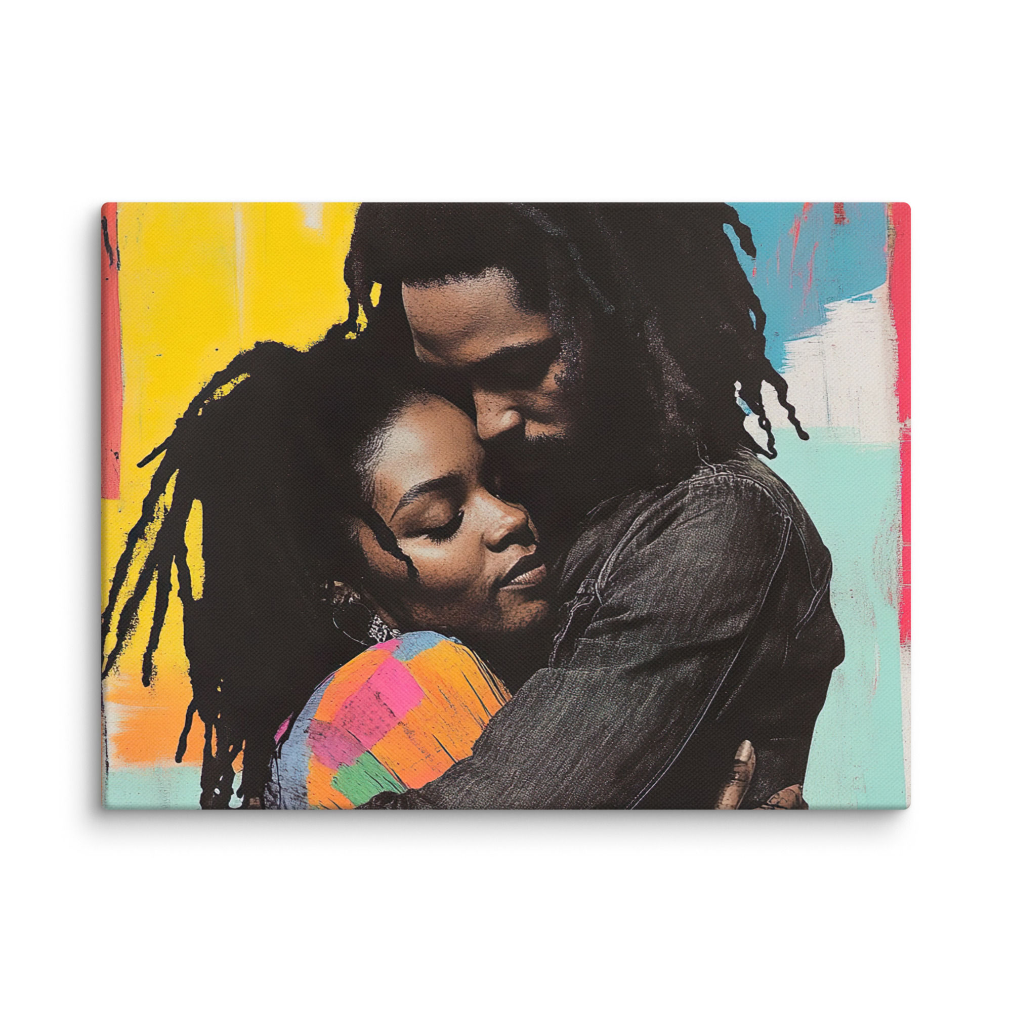 Influence Collection 3 – Dreadlocks Couple Canvas Art Print 2