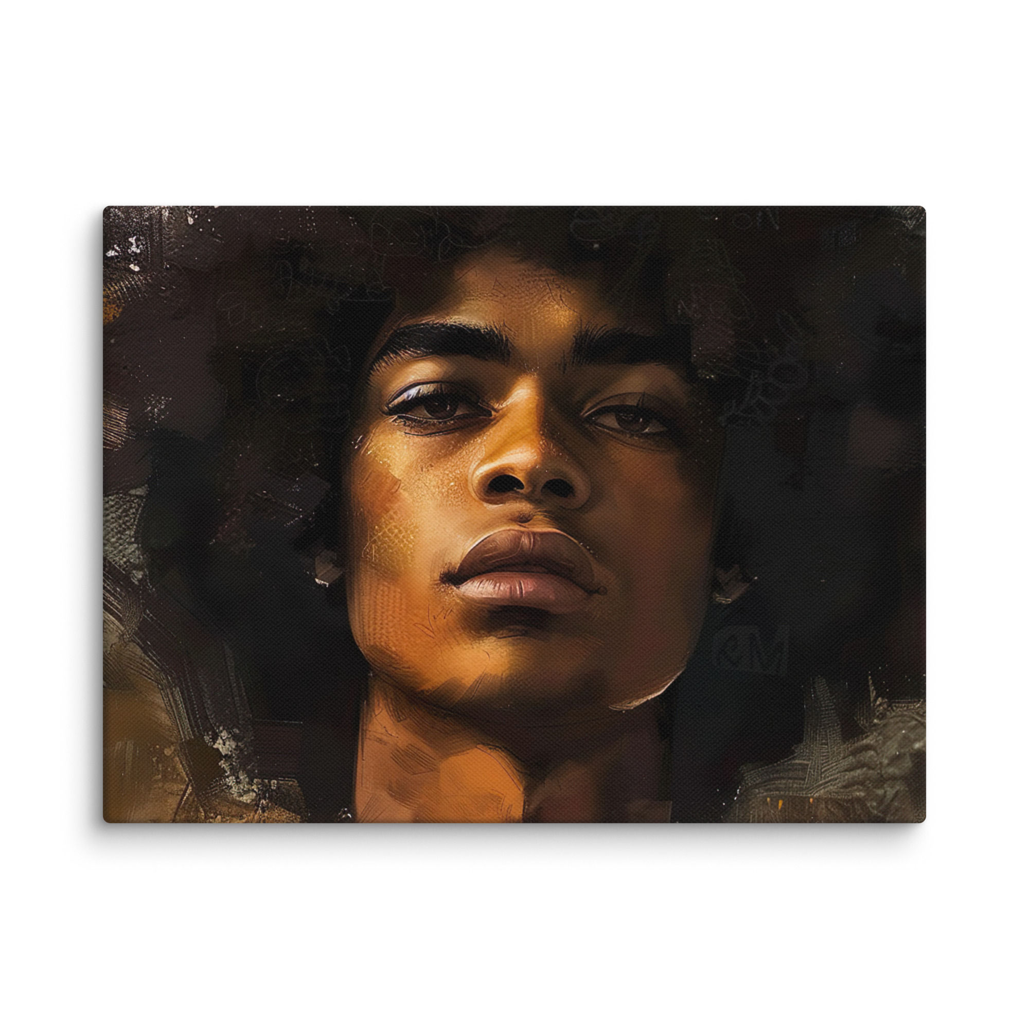 3 Romanticism Art Afro Man Canvas Wall Art