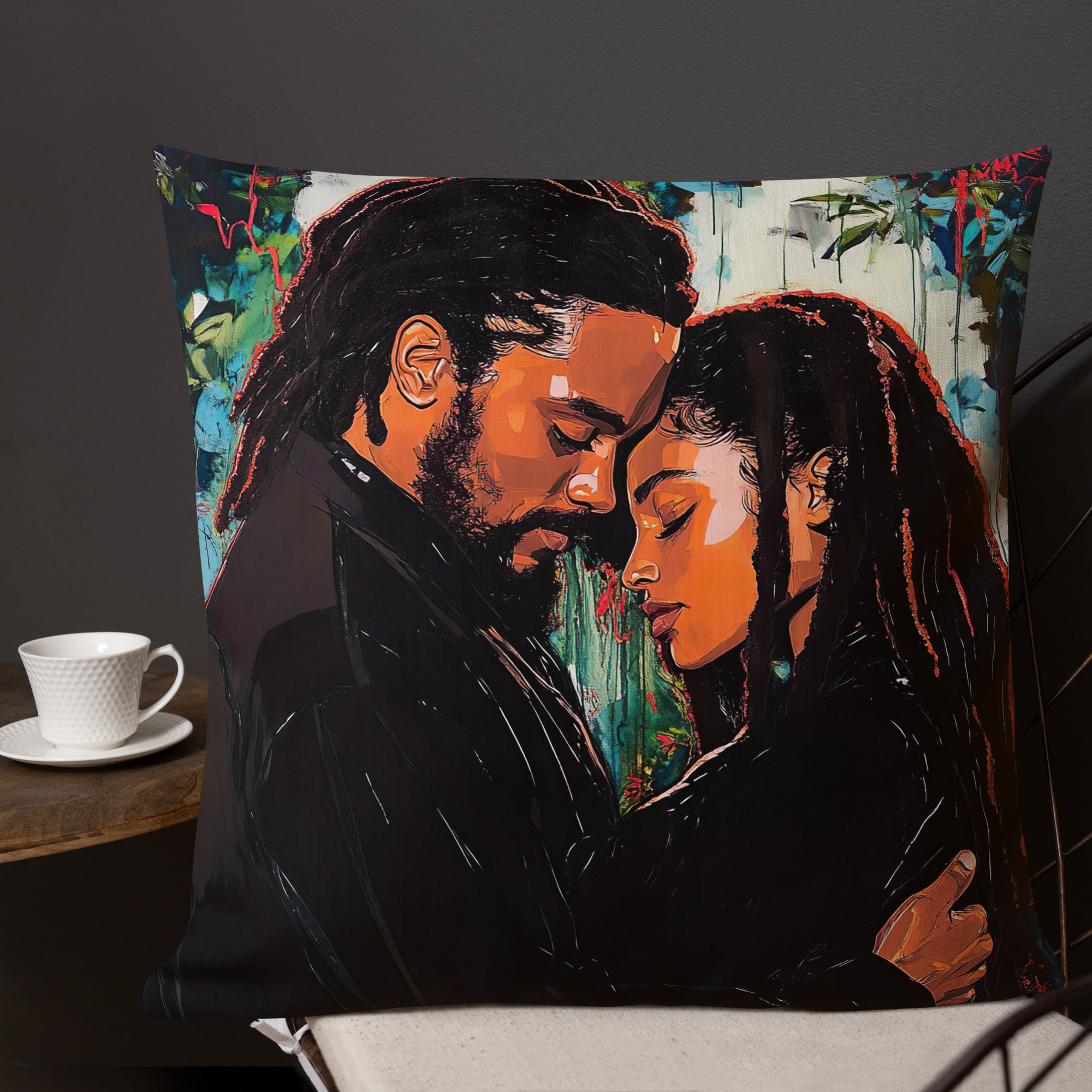 Influence Collection 2 – Dreadlocks Couple Premium Cushion 1