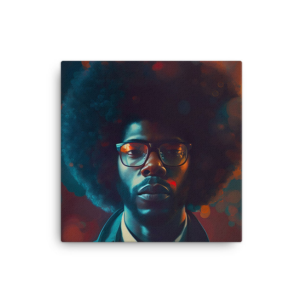 Thumbnail: 3 Impressionism Afro Man Canvas Wall Art