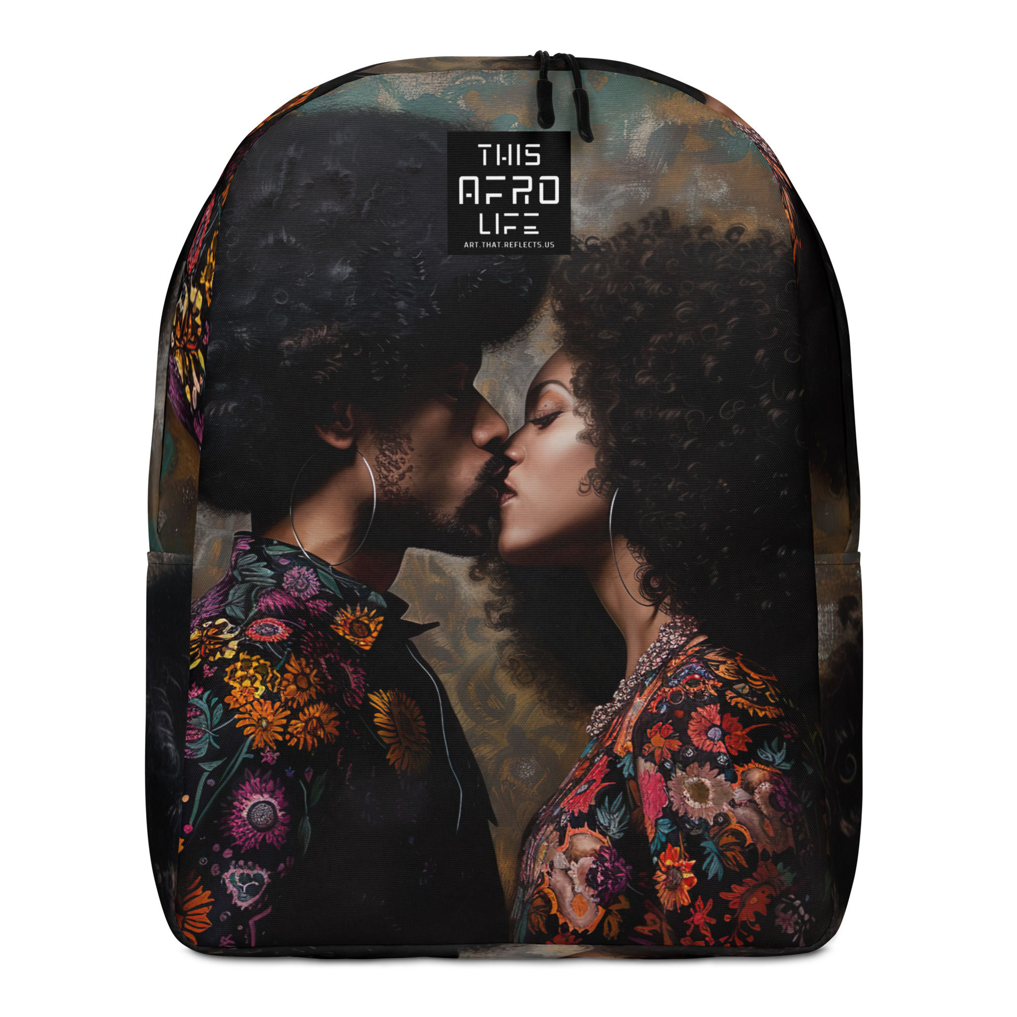 4 Realist Art Afro Couples Backpack