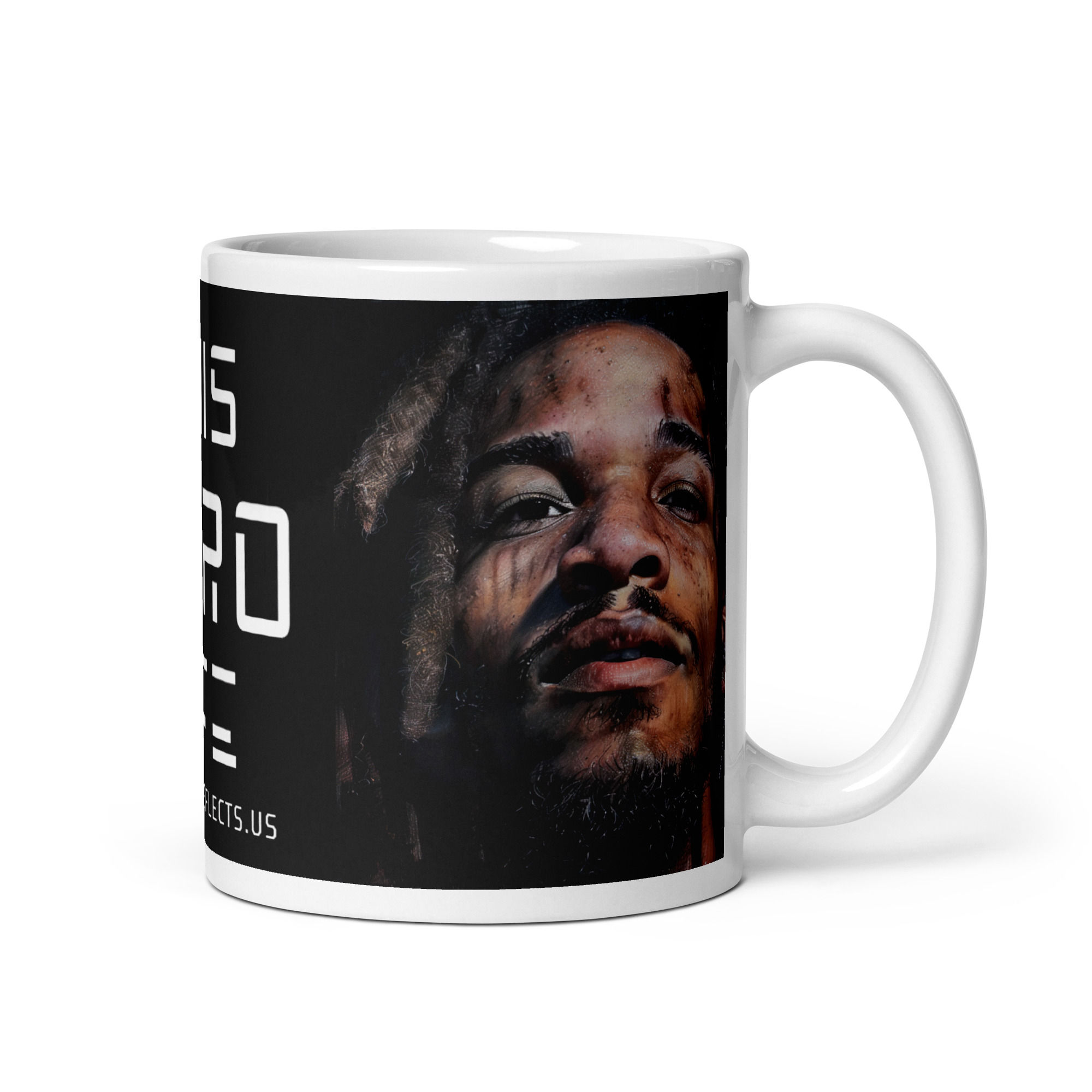 4 Realist Art Dreadlocks Man Mug