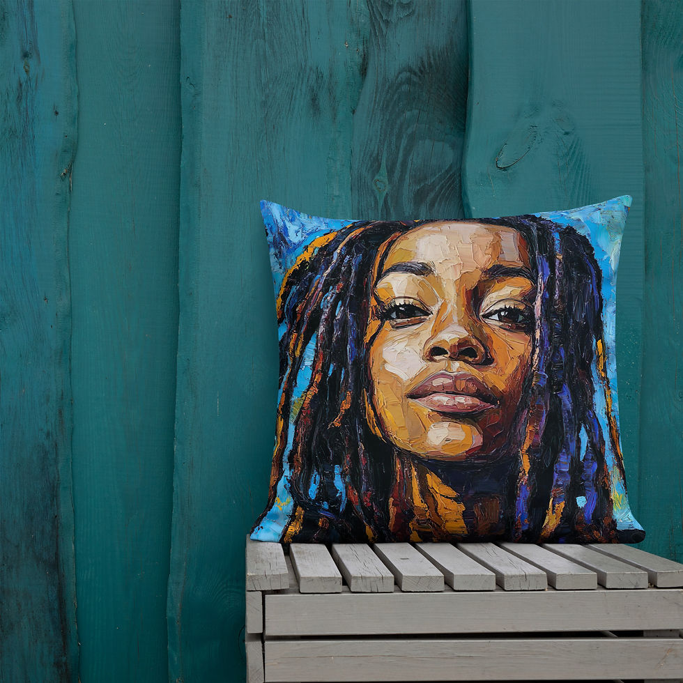 Thumbnail: Influence Collection 4 – Dreadlocks Woman Premium Cushion 1
