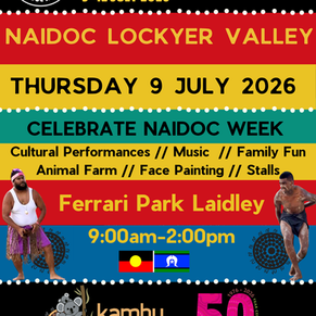 NAIDOC Lockyer Valley at Ferrari Park Laidley, Thursday 9 July 2026