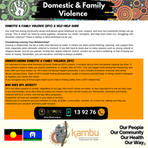 Domestic & Family Violence Prevention Month, May 2026