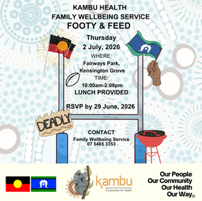 Footy & Feed at Fairways Park, Kensington Grove, 2 July 2026