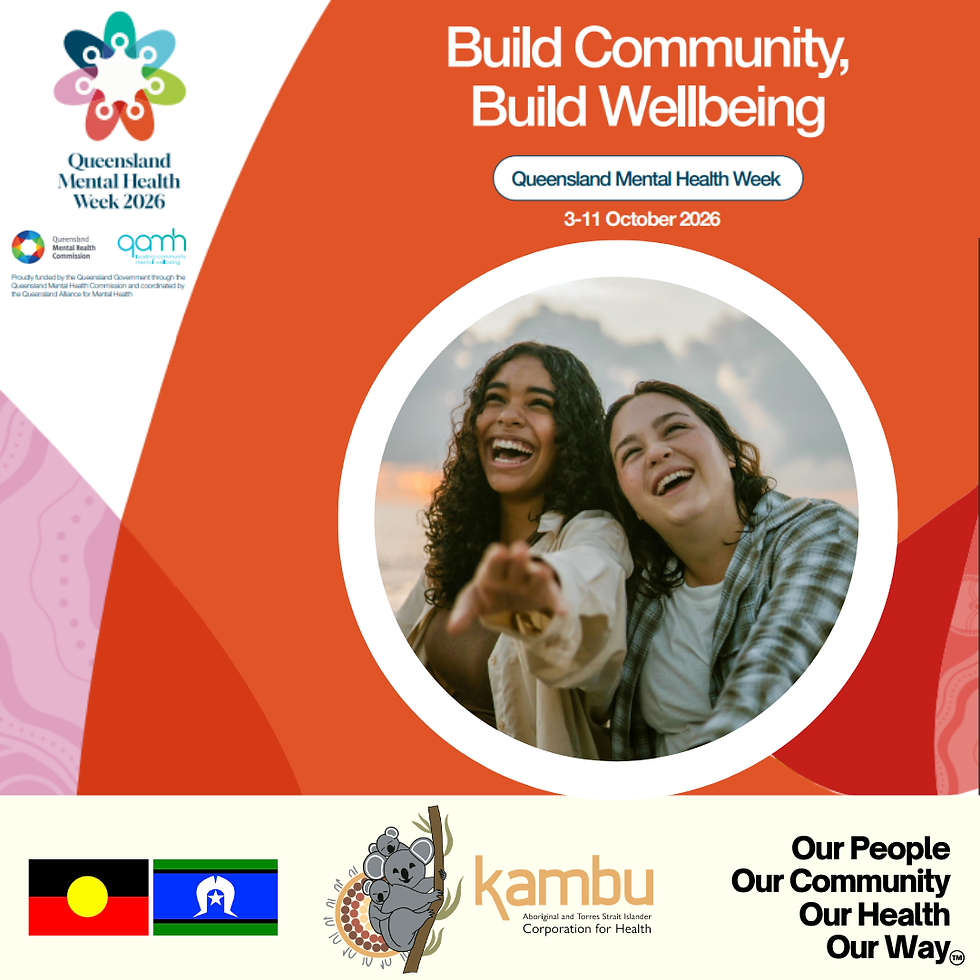 Queensland Mental Health Week, Saturday 3- Sunday 11 October 2026