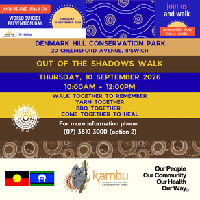 Out of the Shadows Walk with Kambu Health, Thursday 10 September 2026