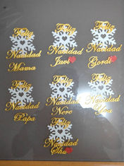 Adorno decorativo para envolver regalos navideños.