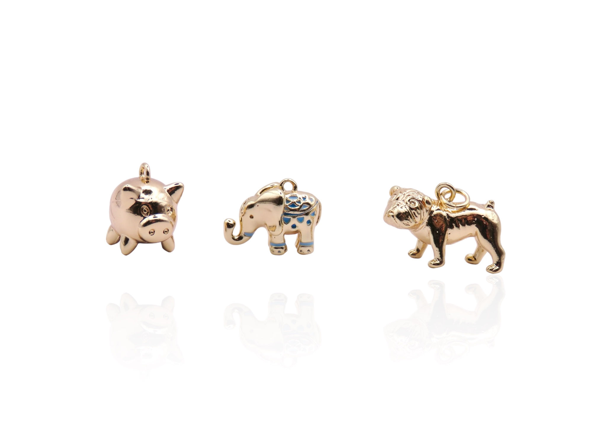 Dije Puerco / Elefante / Perro Bulldog 