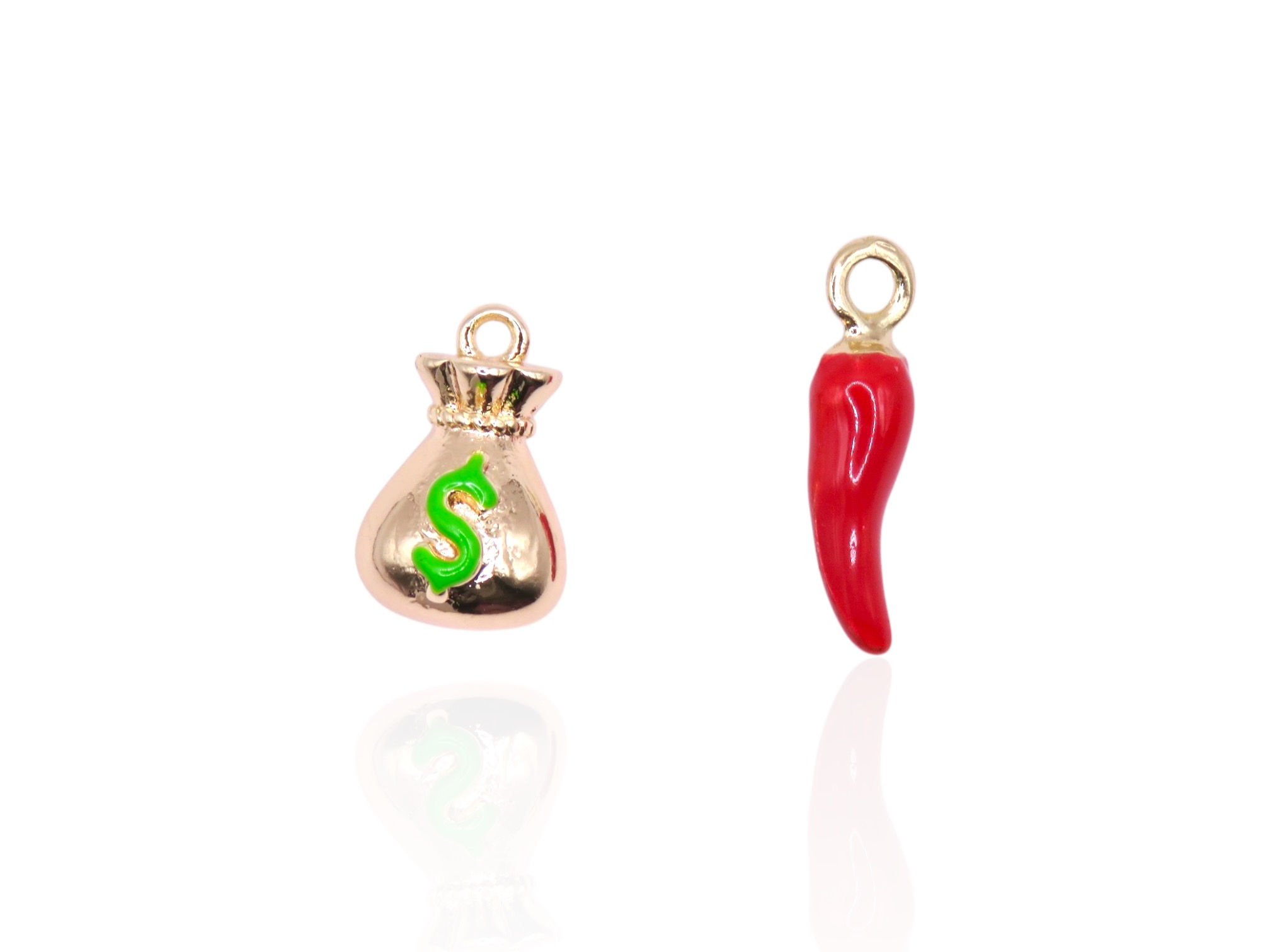 Dije Bolsa Dinero / Cuerno Rojo Mini
