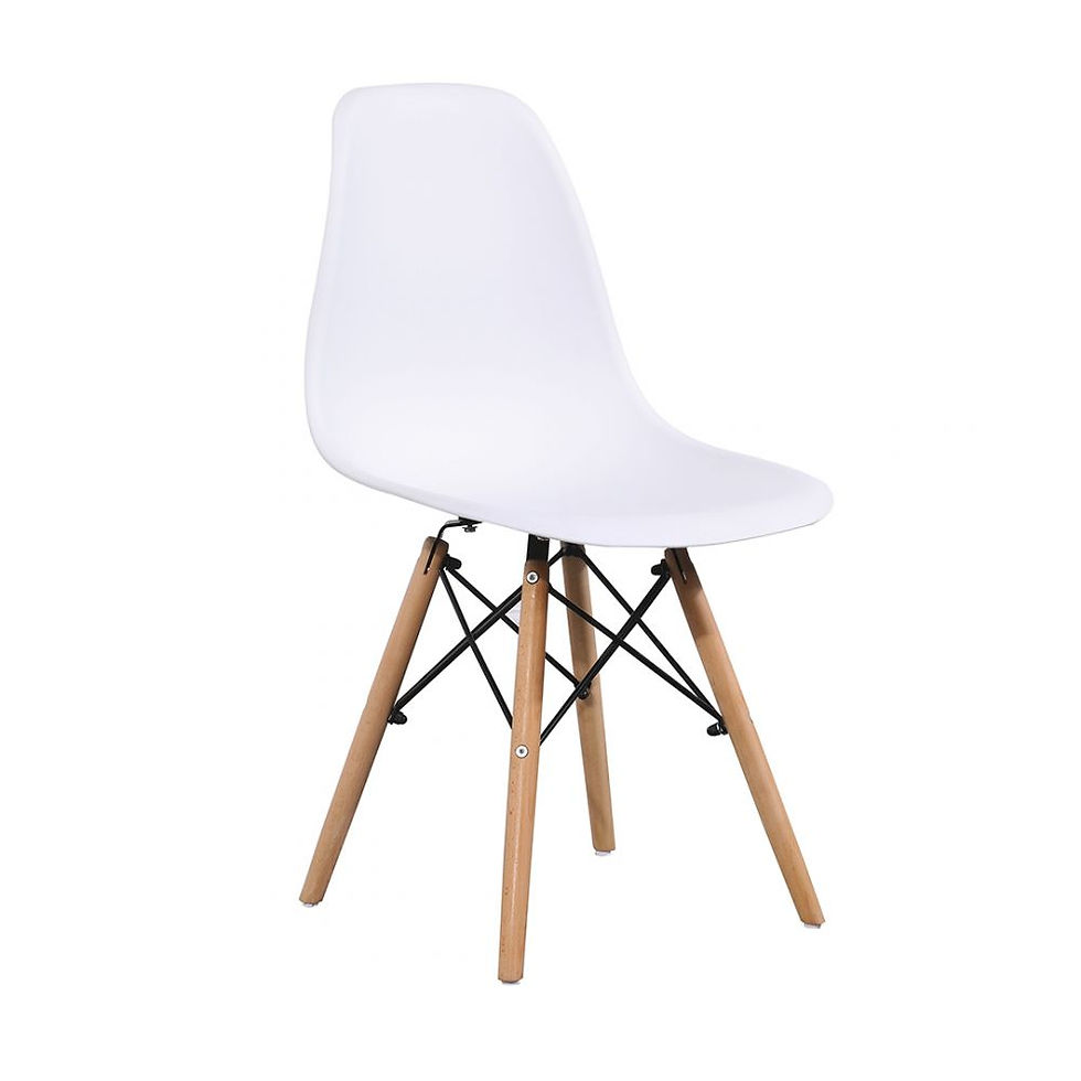 Silla estilo eames color blanco