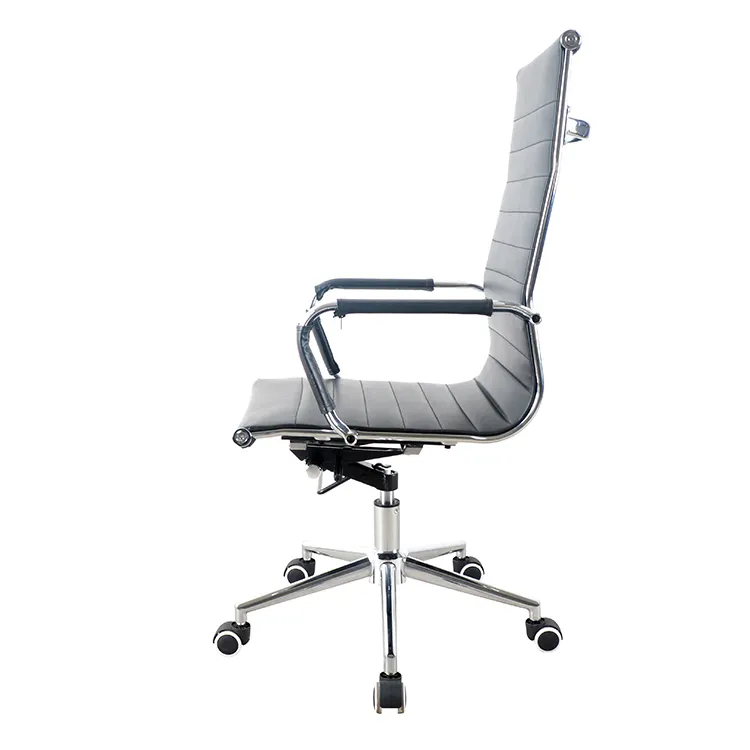 Miniatura: Silla ejecutiva con respaldo alto, ergonomica base metalica giratoria