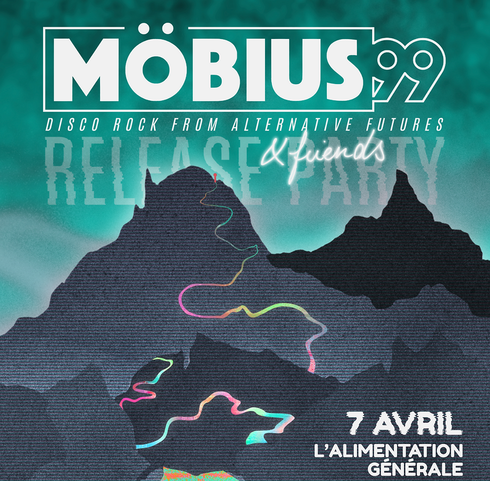 RELEASE PARTY - MOBIUS 99 (disco rock, indie pop groove)
