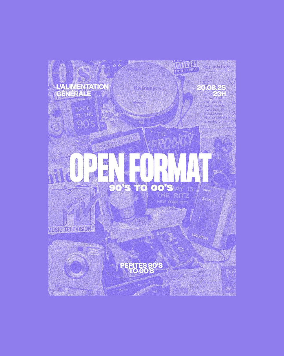 OPEN FORMAT 90's to 00's (pop, r&b, rock, hip-hop...)