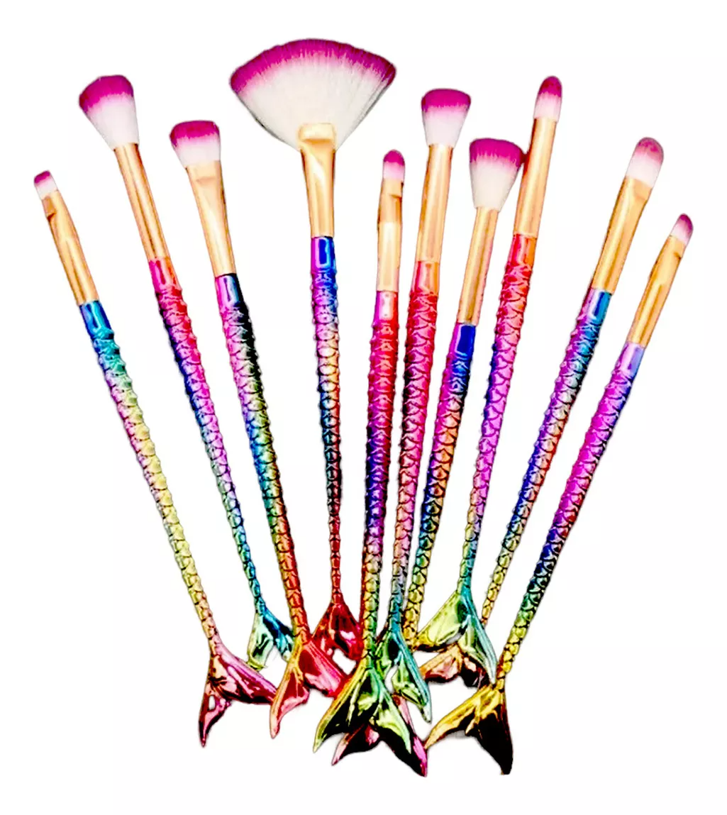 Kit de Pincéis de Maquiagem Sereia