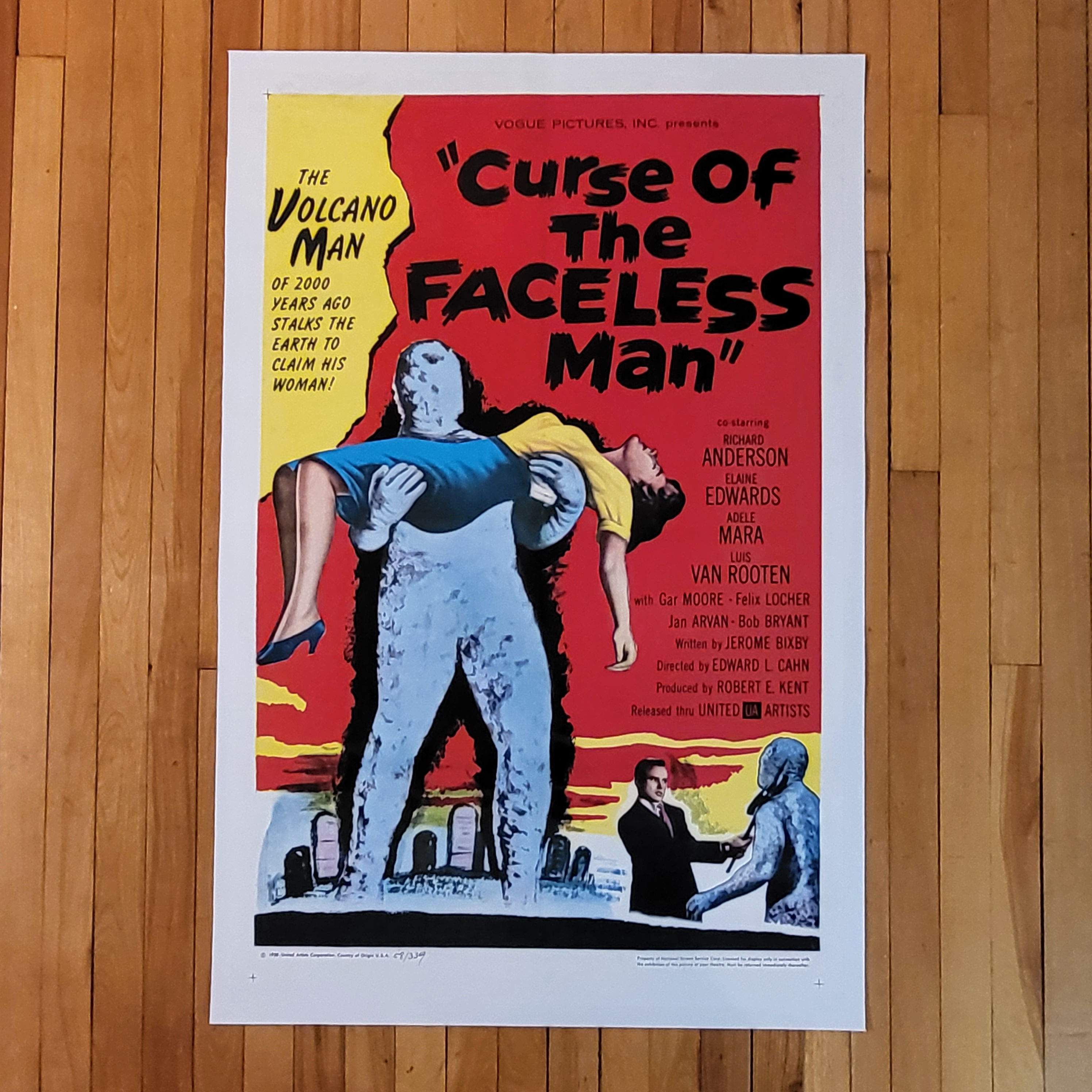 Curse Of The Faceless Man (1958) 1SH Movie Poster | Linen Backed