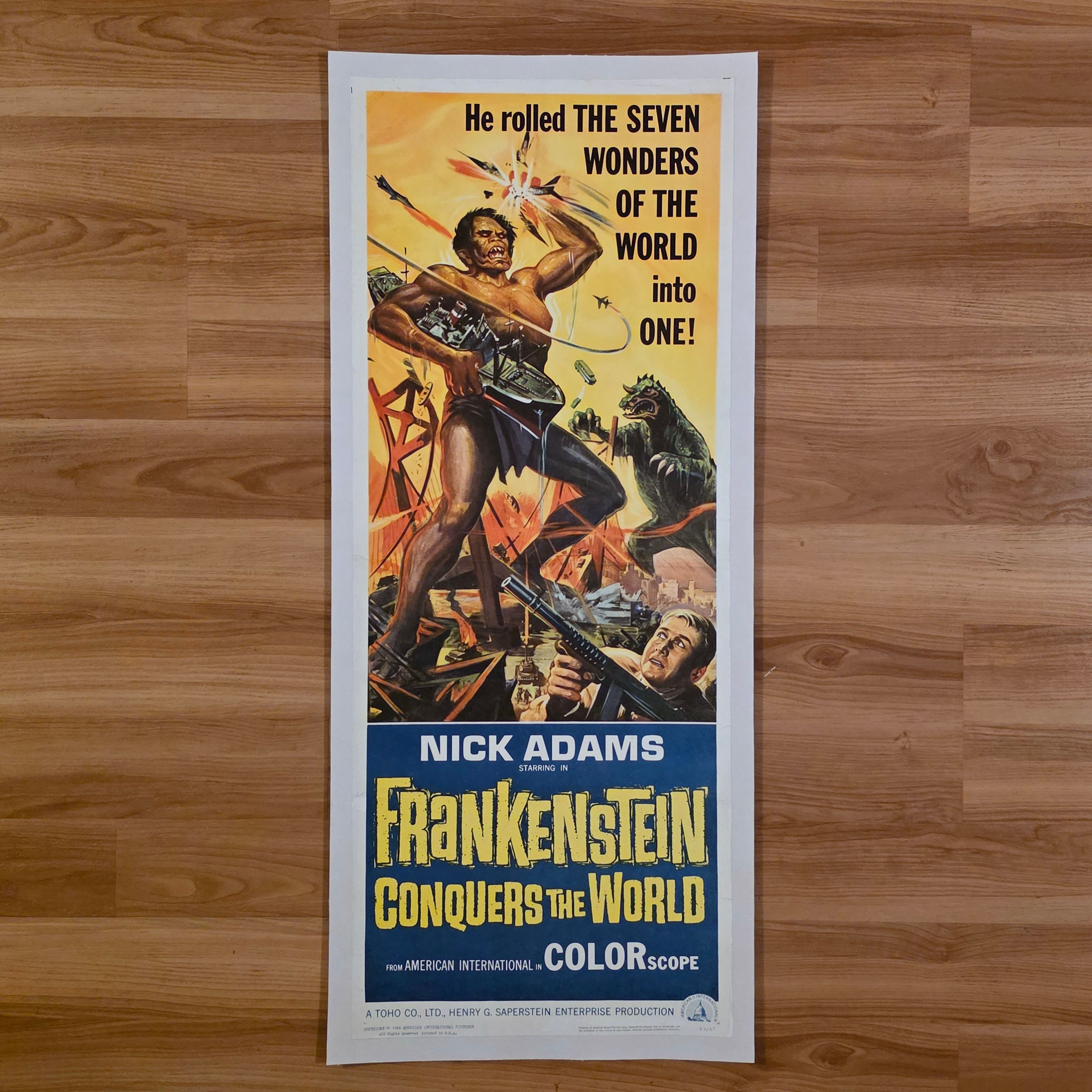 Frankenstein Conquers the World (1965) Insert 14x36"