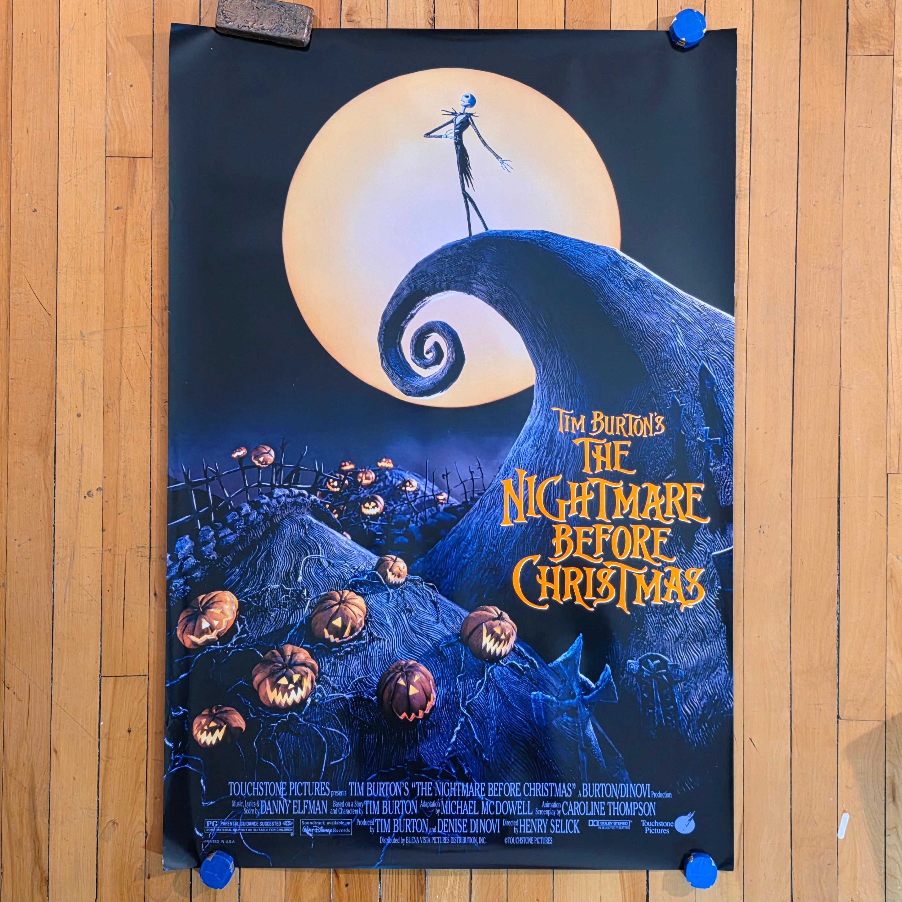 The Nightmare Before Christmas (1993) DS 1SH Movie Poster