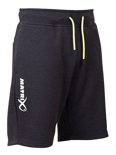 Minimal Black Marl Jogger Shorts