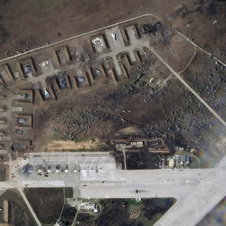 Russian warplanes destroyed in Crimea airbase attack, satellite images show
