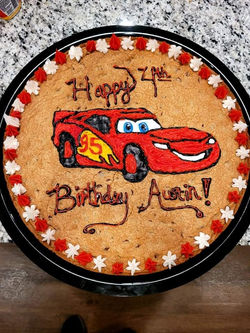 Austin 4th Birthday - 16" Cookie Cake