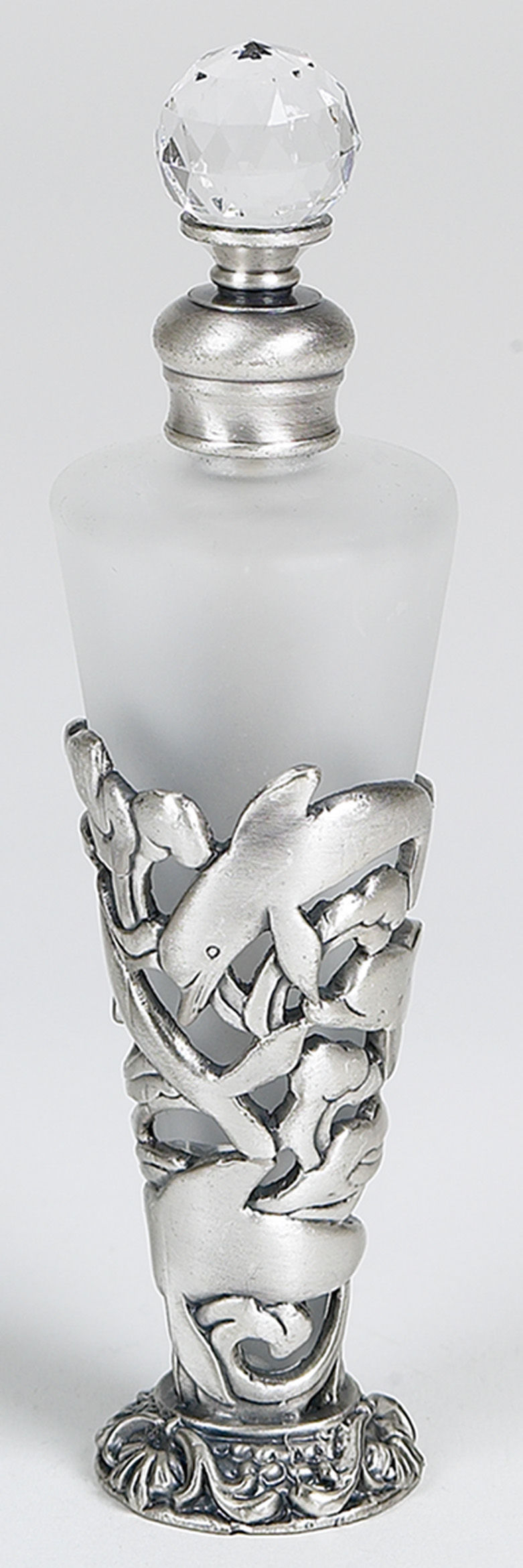 GI-4301D Perfume Bottle (Frost White/Dolphins)