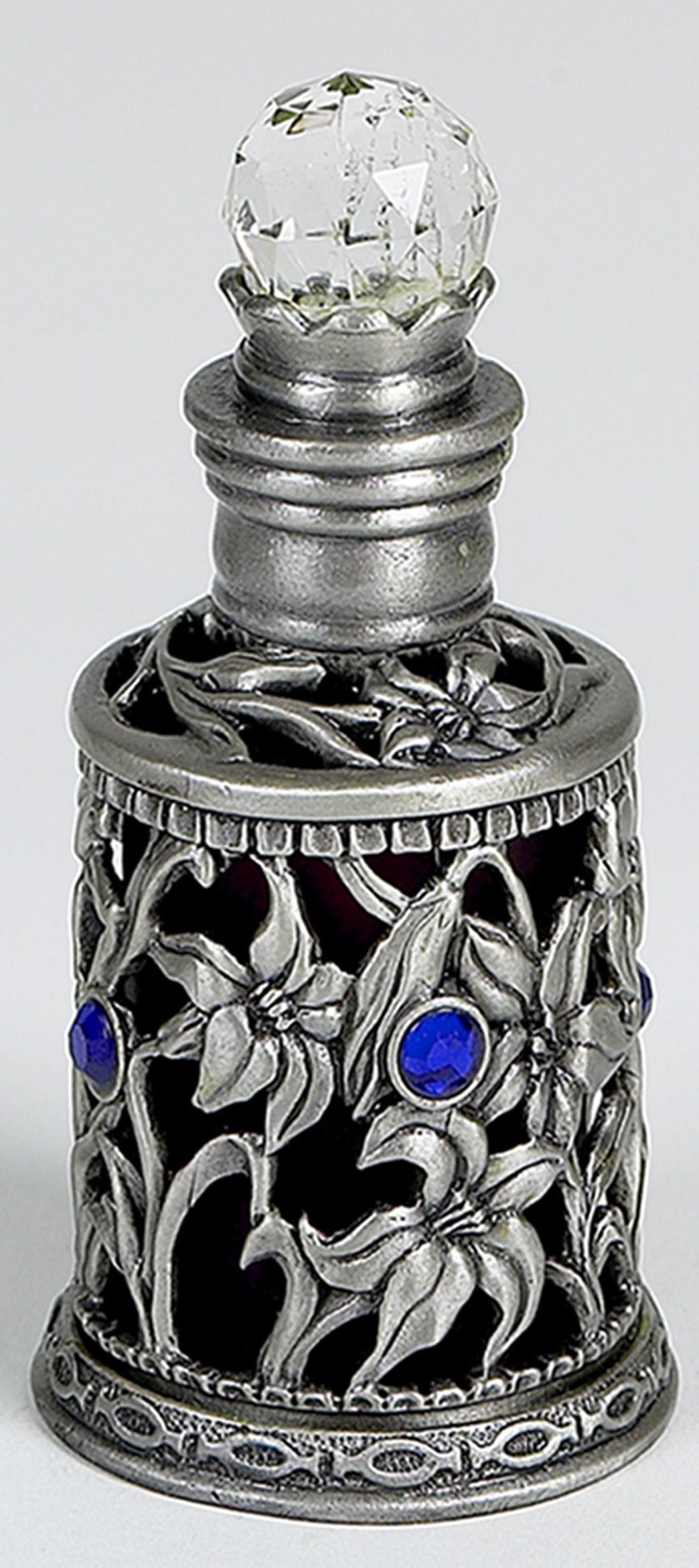 GI-4303P Perfume Bottle (Purple/Lilies)