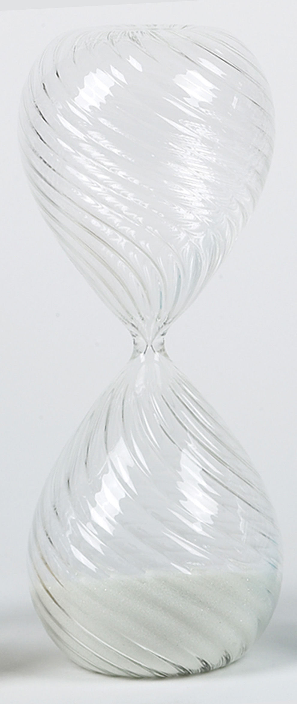 GI-7214LWT/48 30 Minute Swirl Hourglass, White Sand (6 Pack)