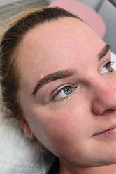 A close up of new Ombre Brow Tattoo Alexandra Central Otago